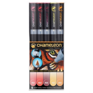 Набор маркеров Chameleon Warm Tones, теплые тона, 5 шт