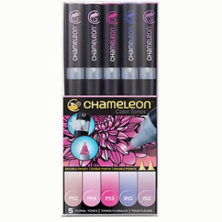 Набор художественных маркеров Chameleon Floral Tones, цветочные тона, 5 шт