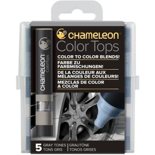 Набор цветовых блендеров Chameleon Gray Tones, серые тона, 5 шт