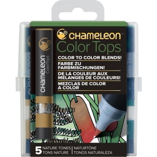 Набор цветовых блендеров Chameleon Nature Tones, природные тона, 5 шт