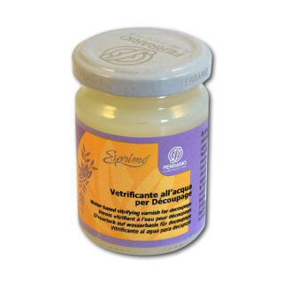 Лак стекловидный финишный Esprimo FERRARIO для декупажа, 150 мл