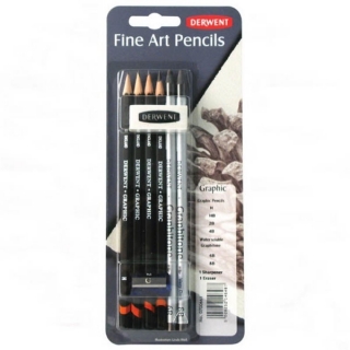 Художественный набор графитовых карандашей Derwent Graphic, 8 предметов
