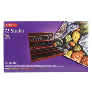 Набор цветных карандашей Derwent Studio, 72 цвета, в деревянной шкатулке
