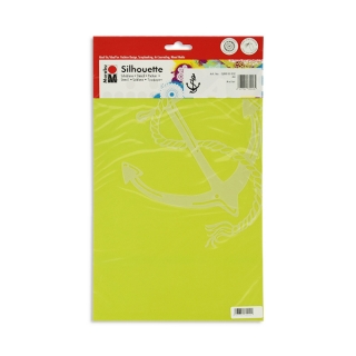 Трафарет-силуэт Marabu Якорь A4