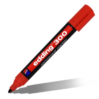 Набор универсальных перманентных маркеров EDDING 300, 1,5-3 мм, 4 цвета