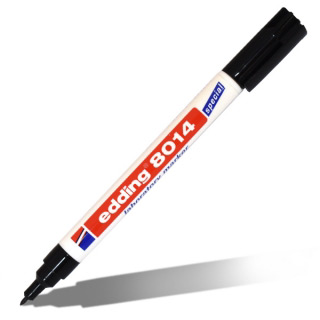 Маркер лабораторный EDDING 8014 для тонкой маркировки, для лабораторий, 1 мм, черный