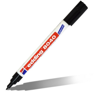 Маркер для белья перманентный EDDING 8040 для ткани, без закрепления, 1 мм, черный