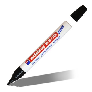 Маркер промышленный перманентный EDDING 8300 для маркировки на производстве, 1.5-3 мм