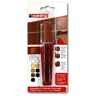 Мебельный воск для ремонта царапин и сколов EDDING 8901, набор 3 шт., вишня