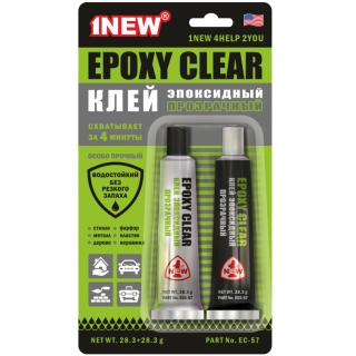 Клей эпоксидный прозрачный 57,6 г 1NEW