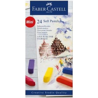Пастель Faber-Castell "Soft pastels", 24 цв., мини