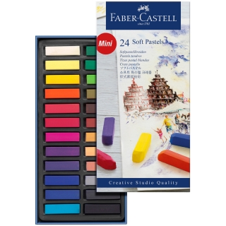 Пастель Faber-Castell "Soft pastels", 24 цв., мини
