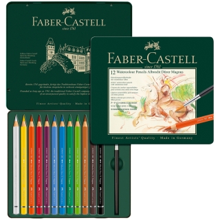Карандаши акварельные художественные Faber-Castell "Albrecht Dürer Magnus" 12 цветов, кисть