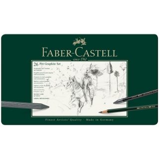 Набор карандашей ч/г Faber-Castell "Pitt Graphite", 26 предметов