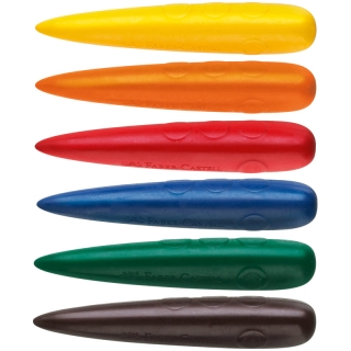 Восковые мелки для дошкольного возраста, 6 цветов Faber Castell