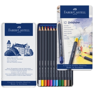 Карандаши цветные Faber-Castell "Goldfaber" 12цв., круглые