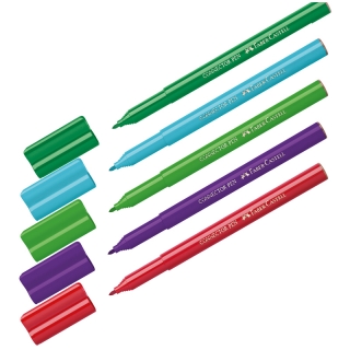 Фломастеры Faber-Castell "Connector", 10 цв., смываемые