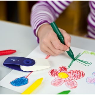 Мелки восковые утолщенные Faber-Castell "Grip Jumbo" 12 цв., трехгранные