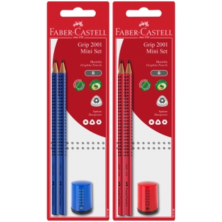 Набор карандашей ч/г Faber-Castell "Grip 2001", 2шт.+точилка