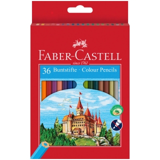 Цветные карандаши Faber-Castell "Замок", набор 36 цветов