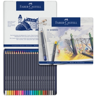 Карандаши цветные Faber-Castell "Goldfaber" 24цв., круглые