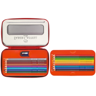 Карандаши цветные Faber-Castell "Grip Jungle", 16цв.+2 точилкой