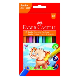 Карандаши цветные Faber-Castell "Jumbo" 12цв. с точилкой