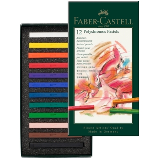 Пастель художественная Faber-Castell "Polychromos" 12 цветов