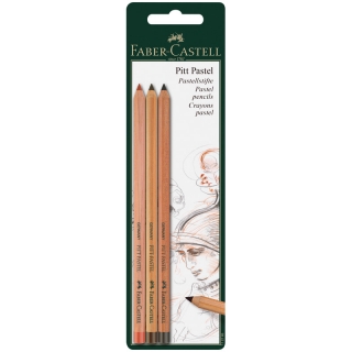 Пастельные карандаши Faber-Castell "Pitt Pastel" 3 цвета