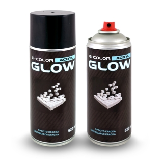 Аэрозольная светящаяся краска G-COLOR GLOW невидимая