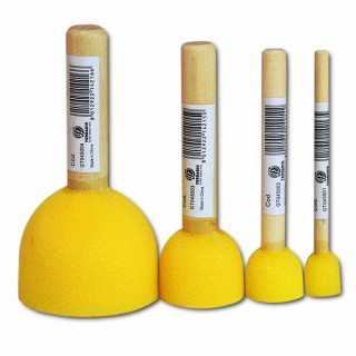 Кисти-тампоны поролоновые круглые FERRARIO для рисования, декора диаметр 20 мм