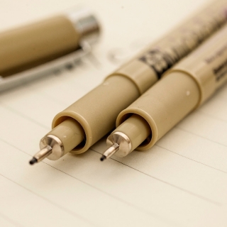 Набор капиллярных ручек-линеров Sakura Pigma Micron (0.3мм 0.4мм 0.5мм) черный цвет