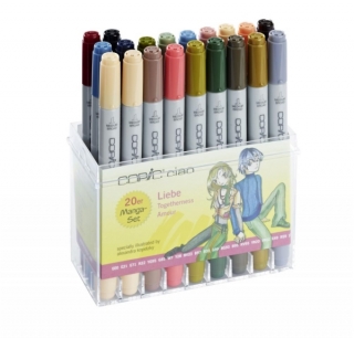 Набор спиртовых маркеров для рисования Copic Ciao Liebe, 20 цветов
