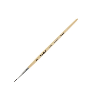 Кисть белка круглая №0 ROUBLOFF 1410, короткая ручка