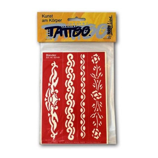 Самоклеющиеся трафареты для тату C.KREUL Hobby Line "Ленты", набор 4 шт.