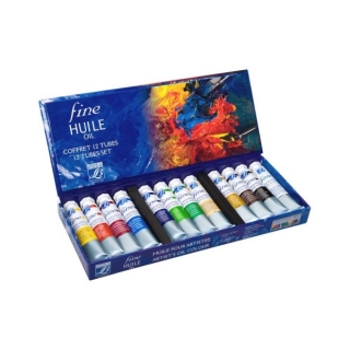 Набор художественных масляных красок Fine Huile LEFRANC&BOURGEOIS, 12 цветов * 20 мл