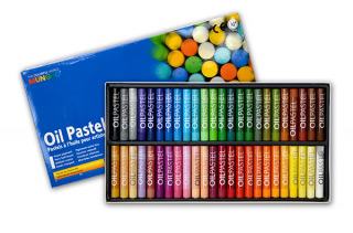 Масляная пастель MUNGYO Oil Pastel художественная, круглая, набор из 48 цветов, MGMOP48/3082