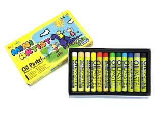 Пастель масляная MUNGYO MINI 12 цветов, уменьшенный размер мелка, MGMOPS12/4010