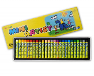 Пастель масляная MUNGYO MINI уменьшенный размер мелка, 25 цветов, MGMOPS25/4041