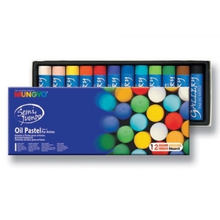 Набор масляной пастели для начинающих "Semi Jumbo" MUNGYO, 12 цветов