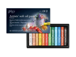Масляная пастель MUNGYO Gallery Soft oil мягкая, 12 цветов, MGMOPV12/4016