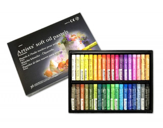 Масляная пастель MUNGYO Gallery Soft oil мягкая, профессиональная, 36 цветов, MGMOPV36/4030