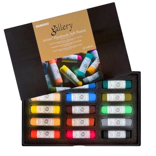 Набор сухой мягкой пастели ручной работы Handmade Soft MUNGYO Gallery, 15 цветов