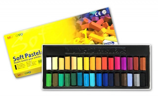 Художественная пастель сухая мягкая MUNGYO Soft Pastel Mini половинки длины, 32 цвета, MGMPS32/6015