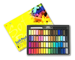 Художественная пастель сухая мягкая MUNGYO Soft Pastel Mini половинки длины, 64 цвета, MGMPS64/6039