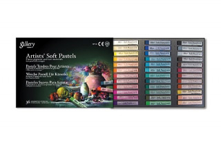 Пастель профессиональная сухая мягкая MUNGYO Gallery Artists Soft квадратная, 36 цветов, MGMPV36/1038