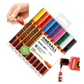 Набор акриловых маркеров Molotow 127HS Basic-Set I для декора и рисования, 10 цв., 2 мм