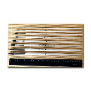 Кисти белка круглые НЕВСКАЯ ПАЛИТРА, длинная ручка, поштучно