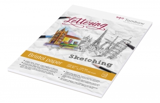 Альбом для рисования Tombow Bristol гладкая белая бумага 250г/кв.м, 21х29,7 см, 25л