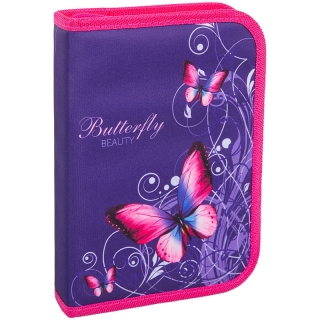 Пенал 1 отделение, 200*140*40 Berlingo "Beauty", дополнительная откидная секция, полиэстер